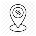 Rabatt Standort Black Friday Standort Standort Symbol