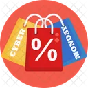 Cyber Monday Ausverkauf Rabatt Icon