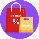 Cyber Monday Ausverkauf Rabatt Symbol