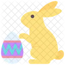 Easter Egg Rabbit Icon
