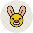 Rabbit Face Cartoon Icon
