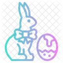 Rabbit And Easter Egg  Icon