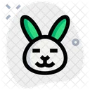 Rabbit Closed Eyes Icon