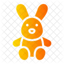 토끼 인형 장난감 인형 아이콘