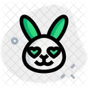 Rabbit Heart Eyes Icon
