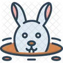 Rabbit In Burrow Rabbit Burrow Icon