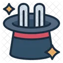 Rabbit In Hat Hat Illusionist Icon