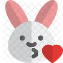 Rabbit Kiss Animal Wildlife Icon