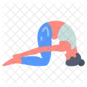 Rabbit Pose Sasangasana Yoga Posture Icon
