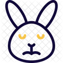 Rabbit Sad Face Icon