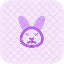 Rabbit Sad Face Icon