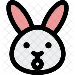 Rabbit Shock Emoji Icon