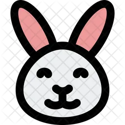 Rabbit Smiling Emoji Icon