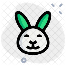 Rabbit Smiling Emoji Icon