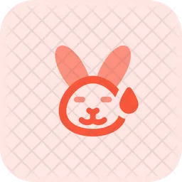 Rabbit Sweat Emoji Icon