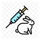 Rabbit Test Animal Test Syringe Icon