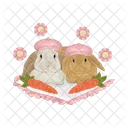 Rabbit With Carrot Rabbit Carrot Icon
