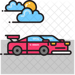 Race Car Icon Of Colored Outline Style Available In Svg Png Eps Ai Icon Fonts
