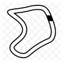 Race Track Track Road Icon