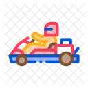 Driver Driving Kart Icon