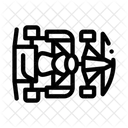 Kart Sportive Auto Icon