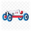 Racing Car Old Roadster Vintage Vehicle Icon