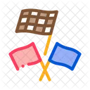 Racing Flags Color Icon