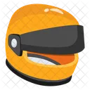 Racing Helmet Head Safety Headgear Icon