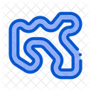 Track Karting Color Icon