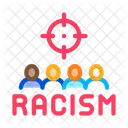 Racism Target Aim Icon
