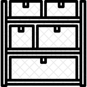 Rack de caixa  Ícone