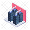 Rechenzentrum Datenhosting Datenserver Symbol