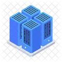 Rechenzentrum Datenhosting Datenserver Symbol