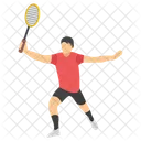 Sports Day Racket Player Game Time Icon