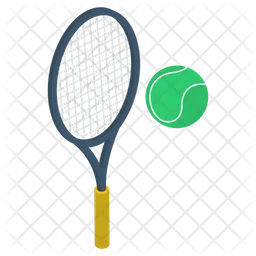 Racket With Ball  Icon