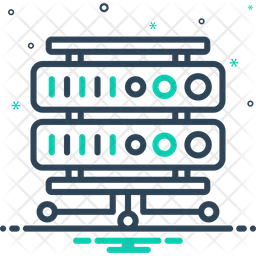Rackmount Server Icon - Download in Line Style