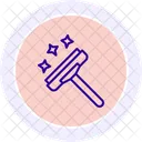 Raclette En Caoutchouc Icone Cercle De Couleur Icon