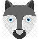 Black Racoon Face Icon