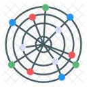 Radardiagramm Radardiagramm Datenvisualisierung Icon