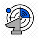 Radar Surveillance Security Icon