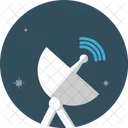 Radar Satellite Electric Icon