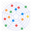 Radardiagramm Radardiagramm Datenvisualisierung Icon