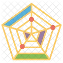 Radardiagramm Modernes Diagramm Diagramminfografik Symbol
