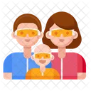Radfahrerfamilie Radsportfamilie Radfahren Symbol