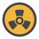 Nuclear Radiactivo Peligro Icono