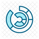 Radial Chart Circular Graph Business Information Icon