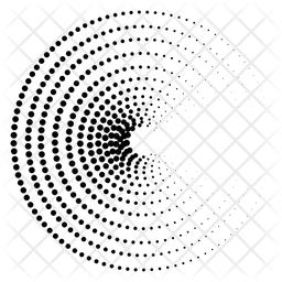 Radial Halftone  Icon