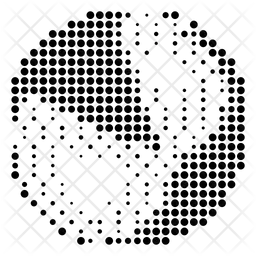 Radial Halftone  Icon