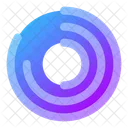 Radial Radial Halftone Circle Halftone Effect Icon