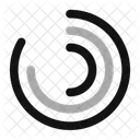 Radial Radial Halftone Circle Halftone Effect Icon